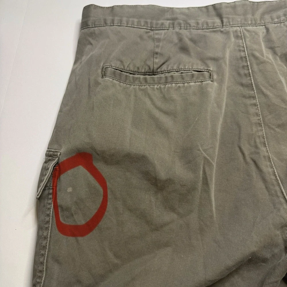 Calvin Klein Jeans Womens Cargo Shorts‎ Olive Green Utility WB94C05C Size 16